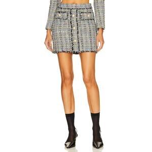 Generation Love 'Sandra' Black Tweed Skirt Size 6